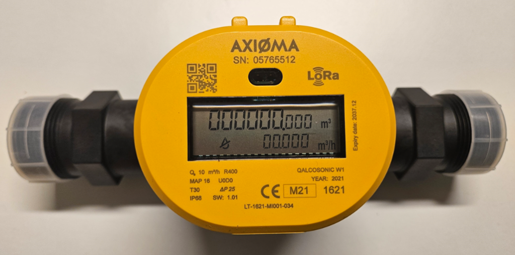 Axioman -veden etäluettava mittari