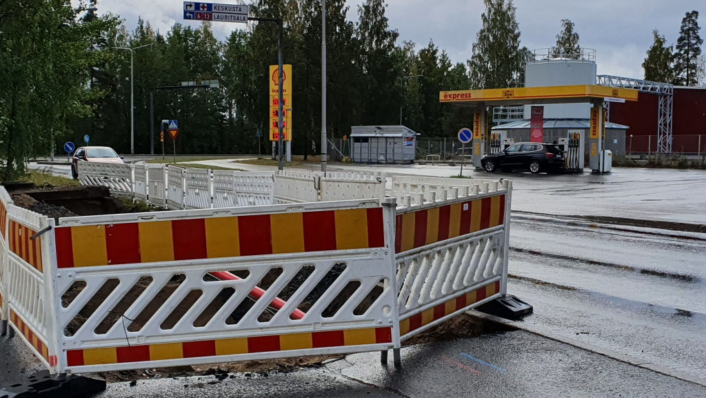 Lampoverkoston vuoto Lauritsalassa