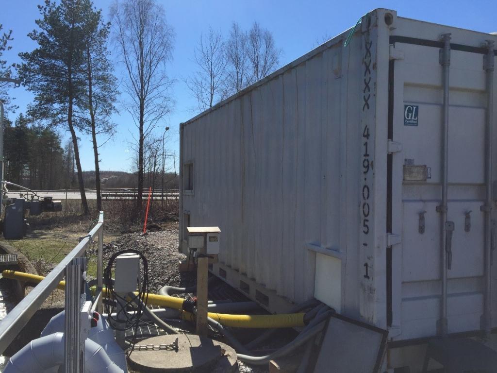 Merikontti Toikansuon jätevedenpuhdistamolla.