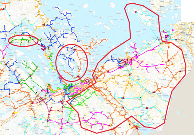 Sähköverkkojen raivaus 2023