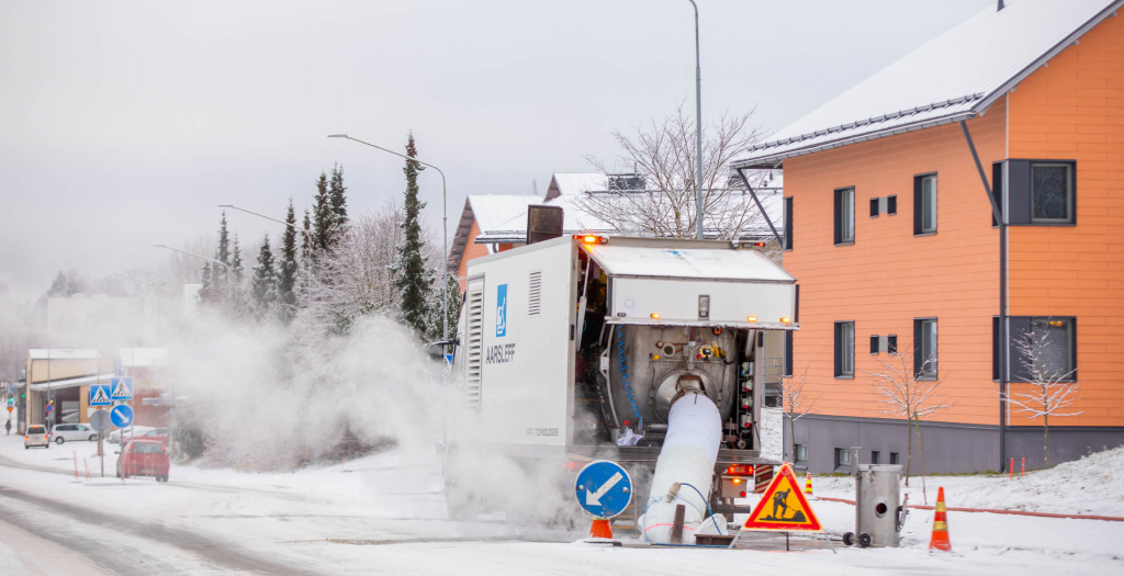Lappeenrannan Energian sukitustyömaa