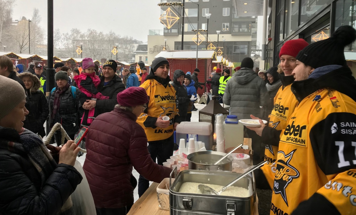 Lappeenrannan Energia ja SaiPa kutsuvat hyväntekeväisyyspuurolle 15.12. 