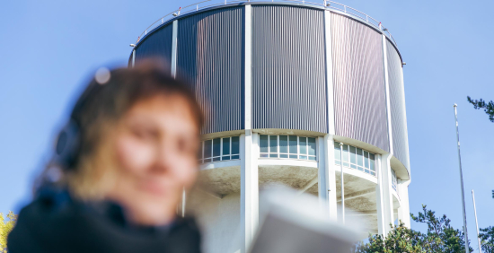 Lappeenrannan keskustan vesitorni.