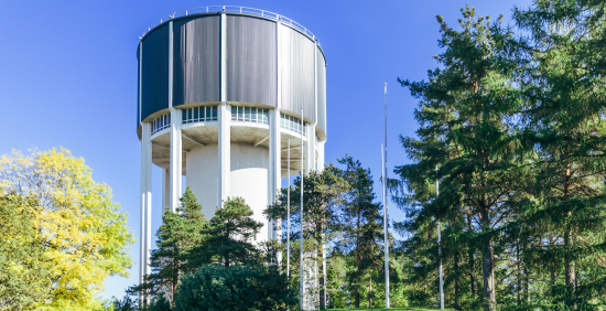 Lappeenrannan keskustan vesitorni Valtakadulla