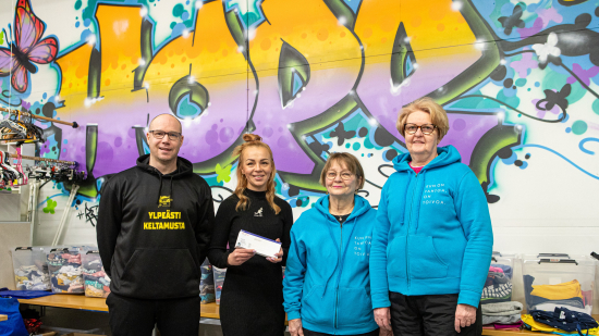 SaiPan seuralegenda Ville Koho, Lappeenrannan Energian Laura Kontio ja Hope Lappeenrannan Eija Rajala ja Maarit Finne