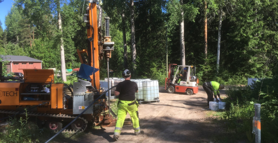Muukonkankaalla puhdistetaan maaperää ja pohjavesialuetta.