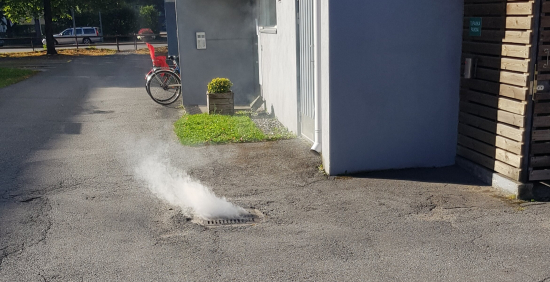 Viemäriverkostoa tarkastetaan savukokeella keskustassa syksyn aikana